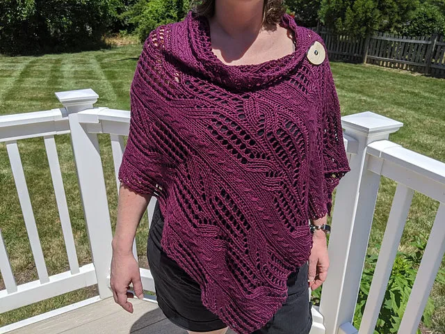 Middle notes shawl, knit kit