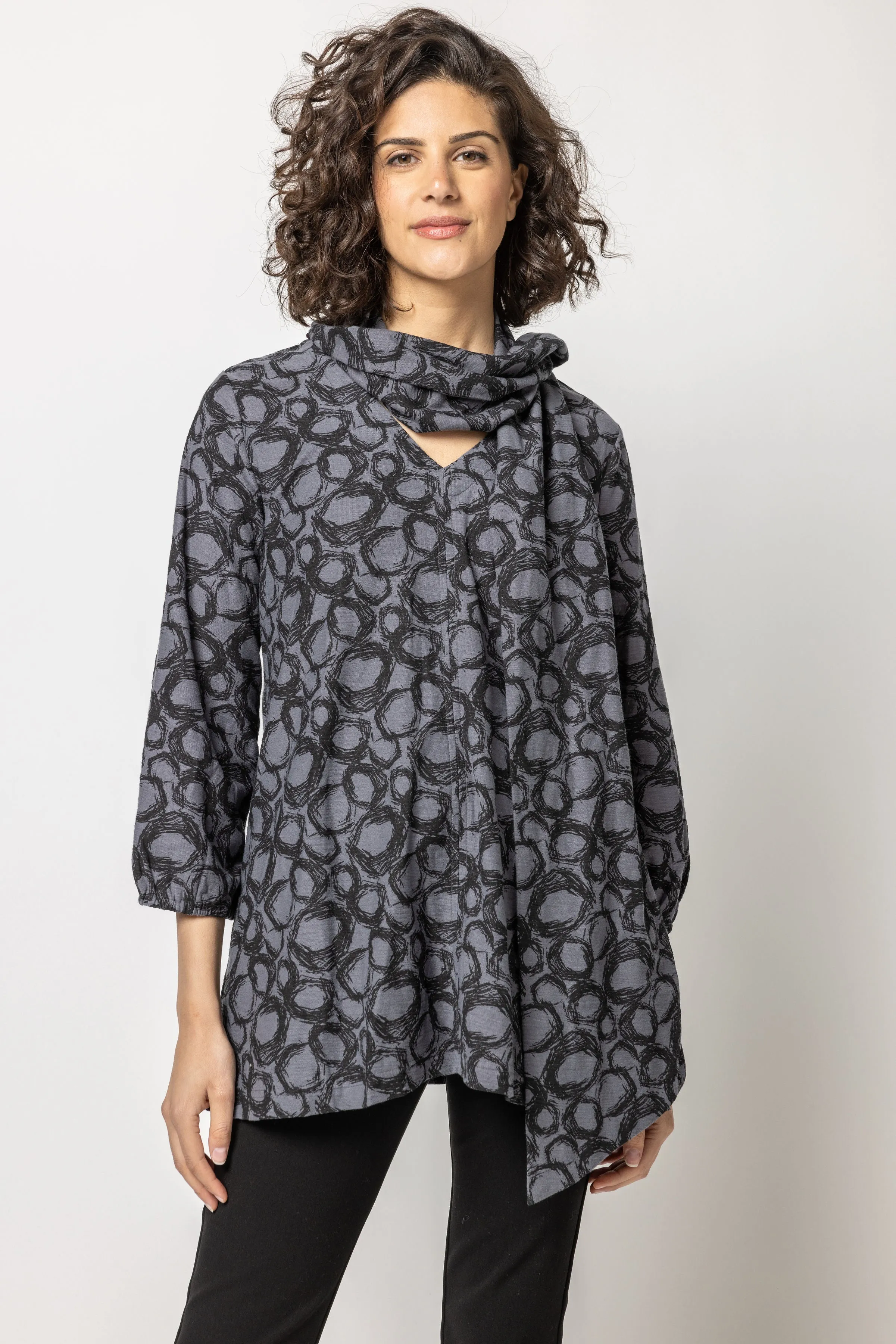 Milo Print Tunic with Scarf