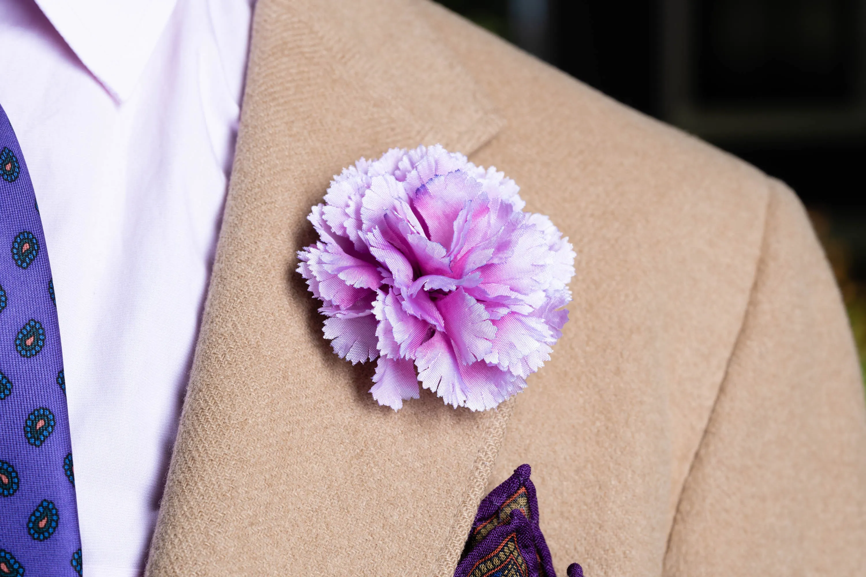 Mini Pale Pink Carnation Boutonnière Flower