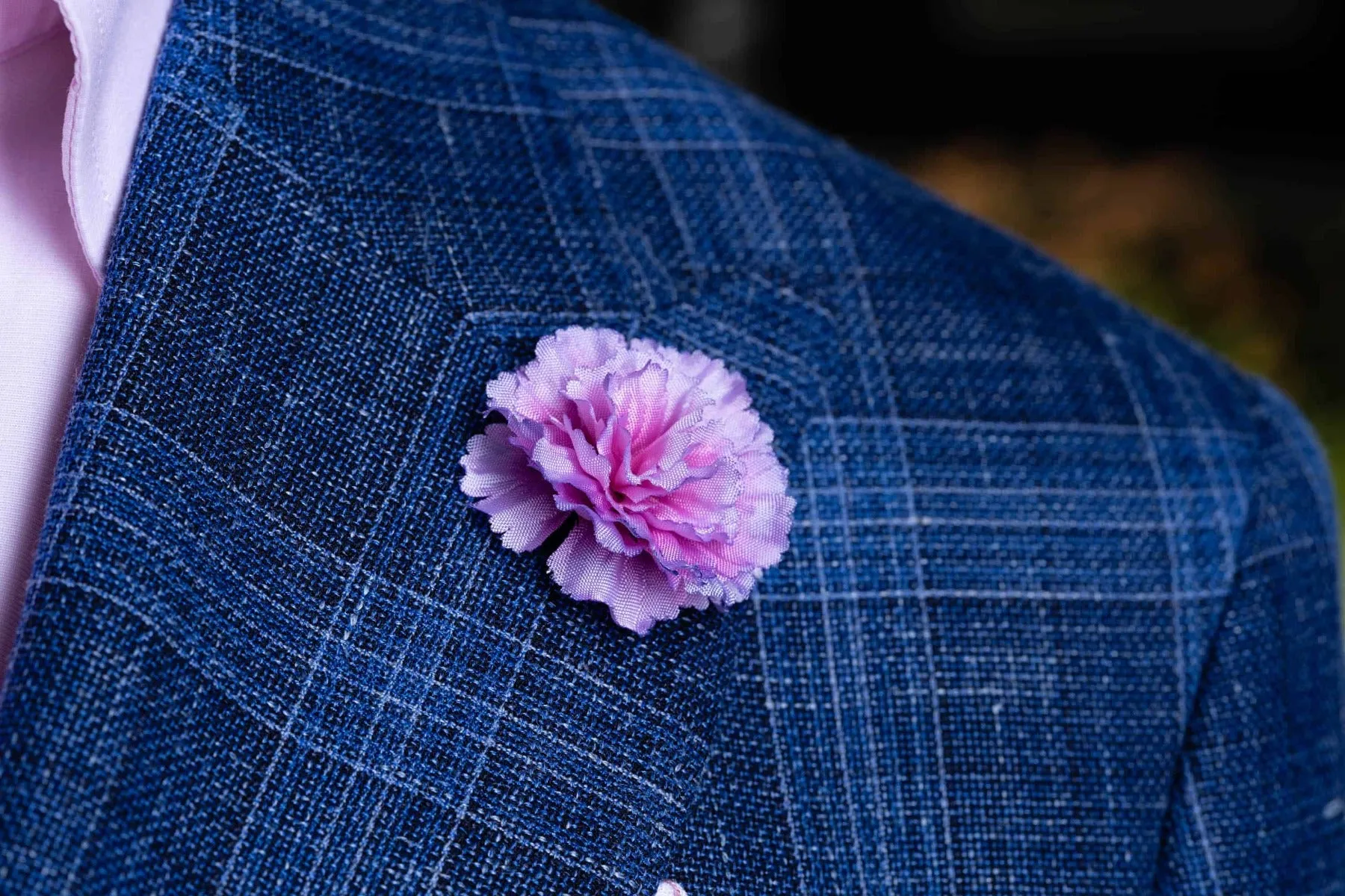 Mini Pale Pink Carnation Boutonnière Flower