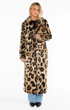 Miss Cindy Overcoat Feline Faux Fur