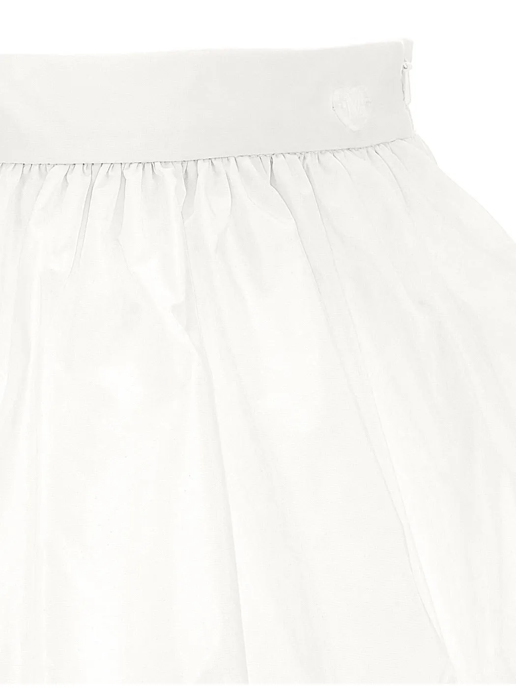 Monnalisa Puffball taffeta skirt-white