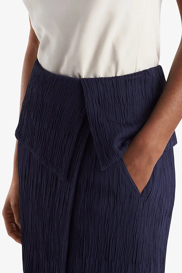 Montgomery Skirt - Pleated Jersey :: Aegean Blue