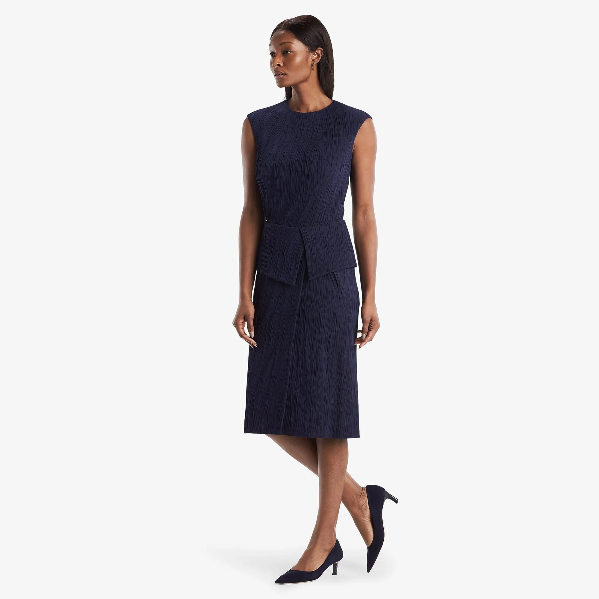 Montgomery Skirt - Pleated Jersey :: Aegean Blue