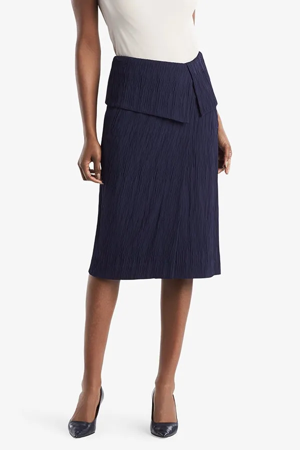 Montgomery Skirt - Pleated Jersey :: Aegean Blue