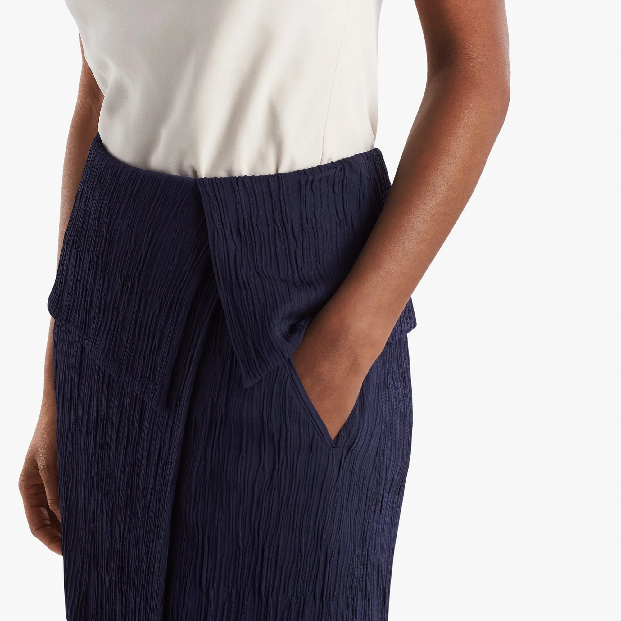 Montgomery Skirt - Pleated Jersey :: Aegean Blue