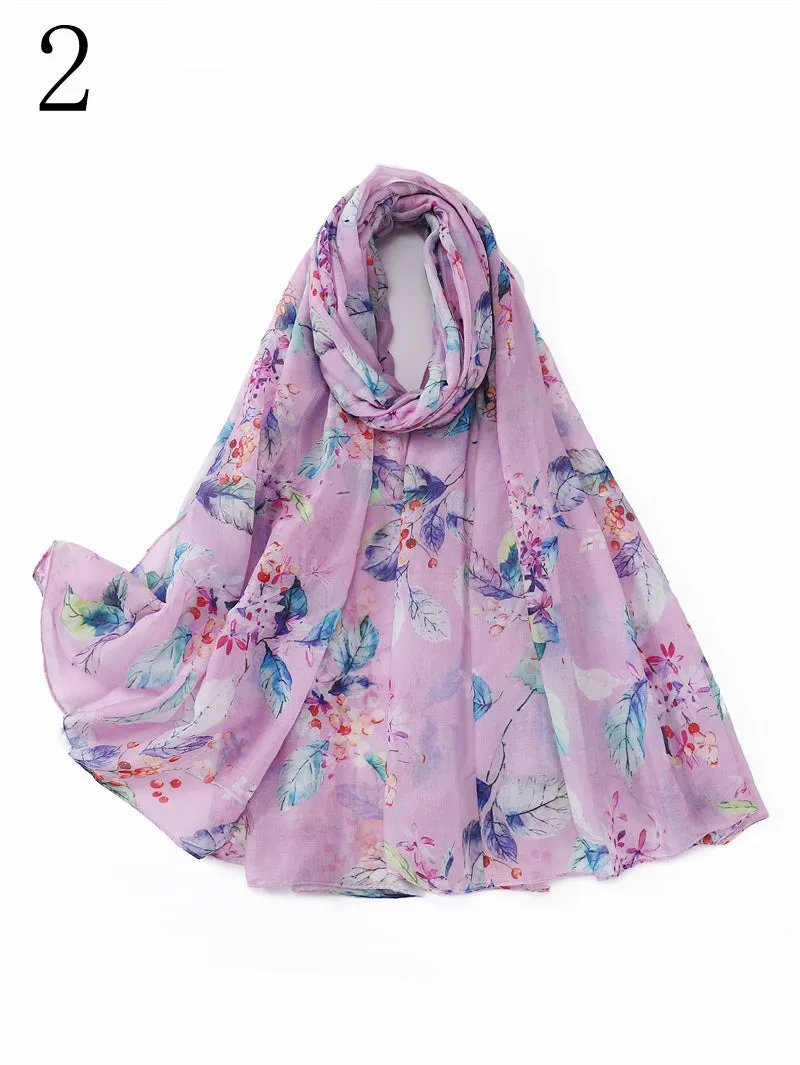 MYP032 Starry sky quicksand printed scarf thin floral floral