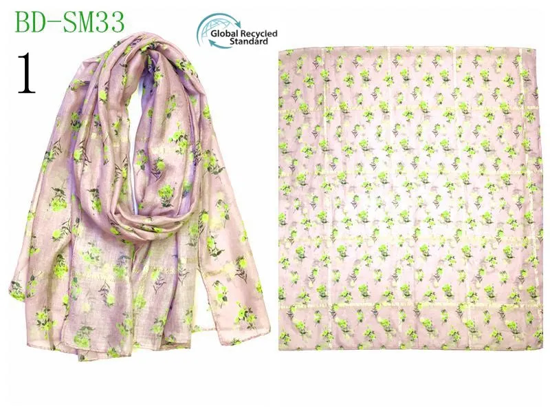 MYP044  Beach floral fashion printed scarf