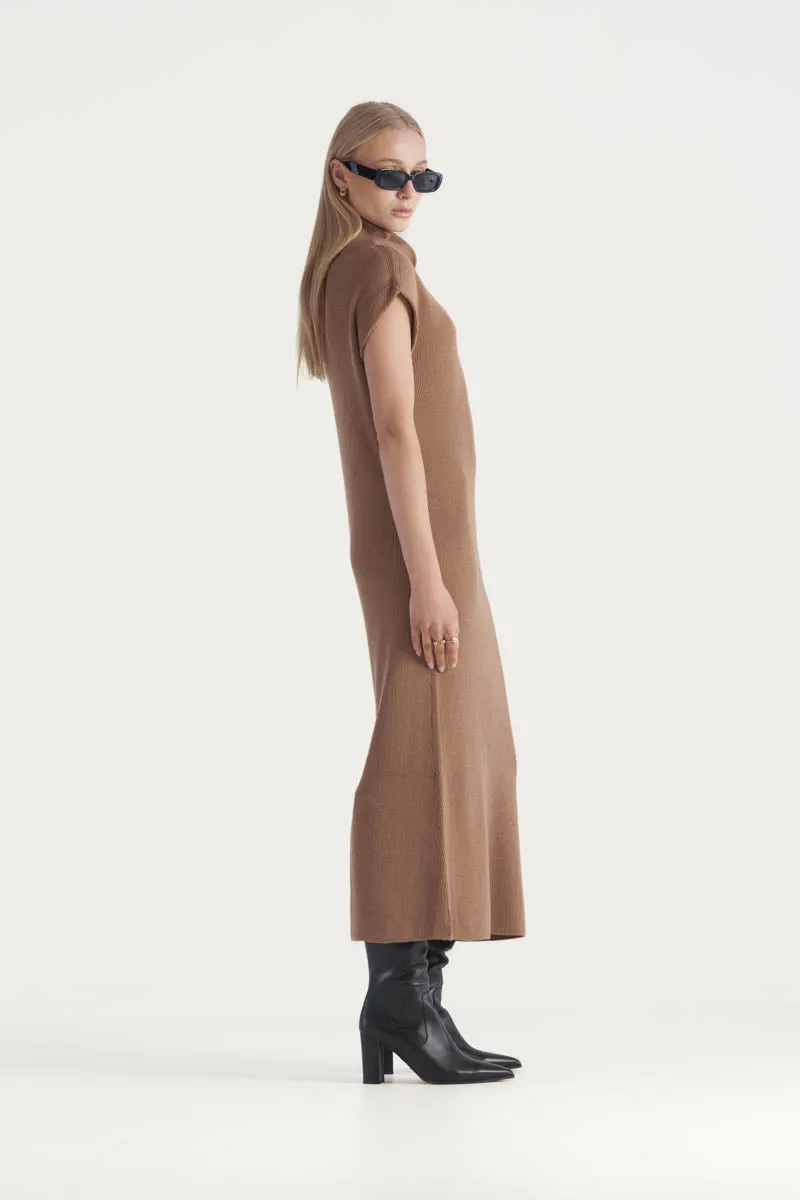 Navarra Knit Dress Tan