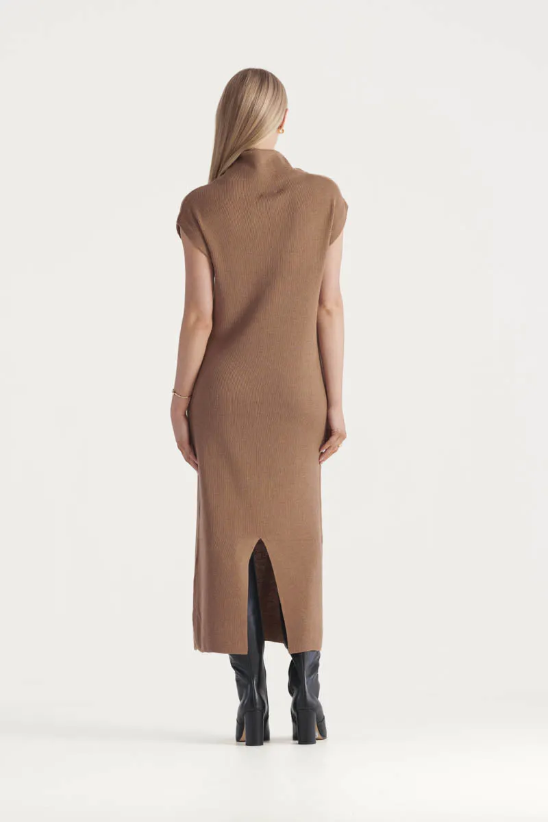 Navarra Knit Dress Tan