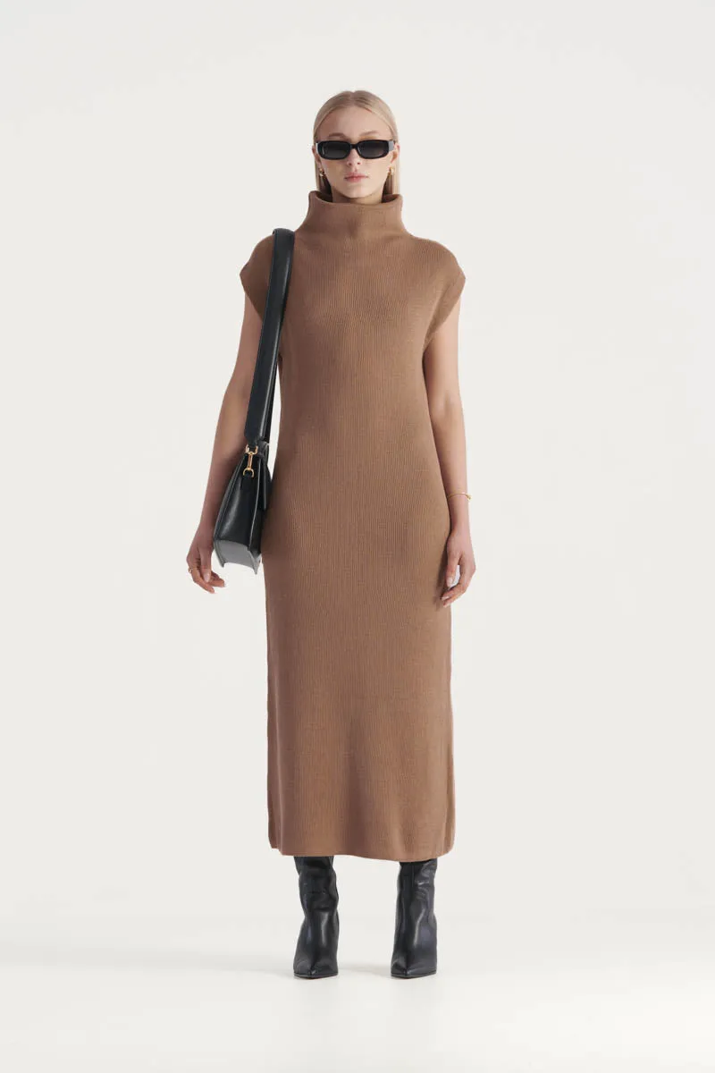 Navarra Knit Dress Tan