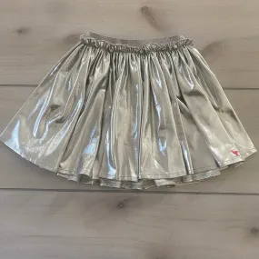 NEW Pink Chicken Silver Metallic Skirt