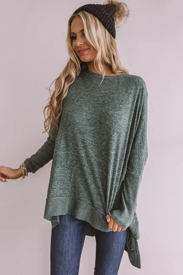 On Point Shift Tunic In Lush Meadow