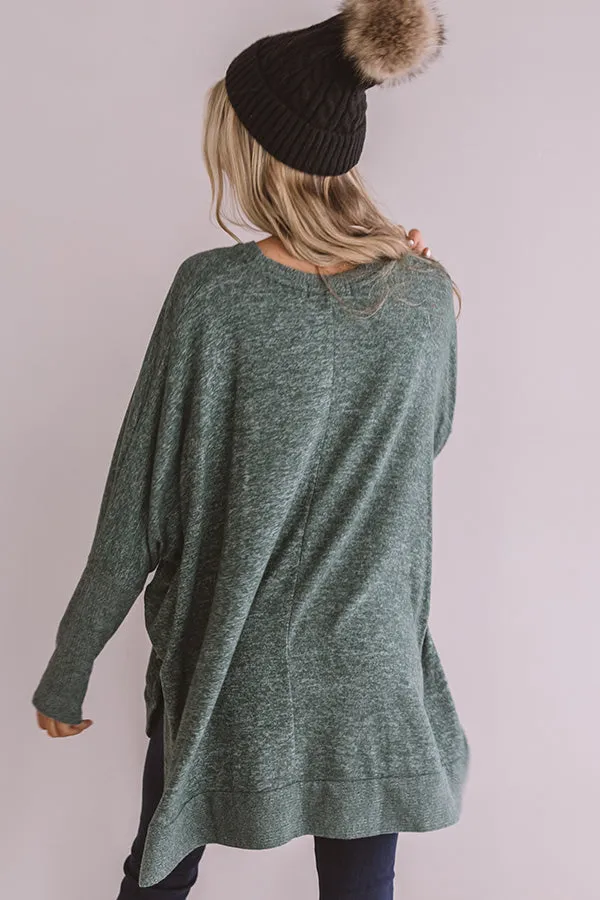 On Point Shift Tunic In Lush Meadow