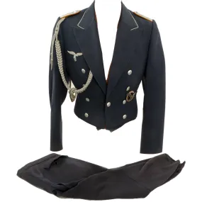 Original German WWII Luftwaffe Named Leutnant Evening Gala Dress Uniform by Wilhelm Holters of Berlin