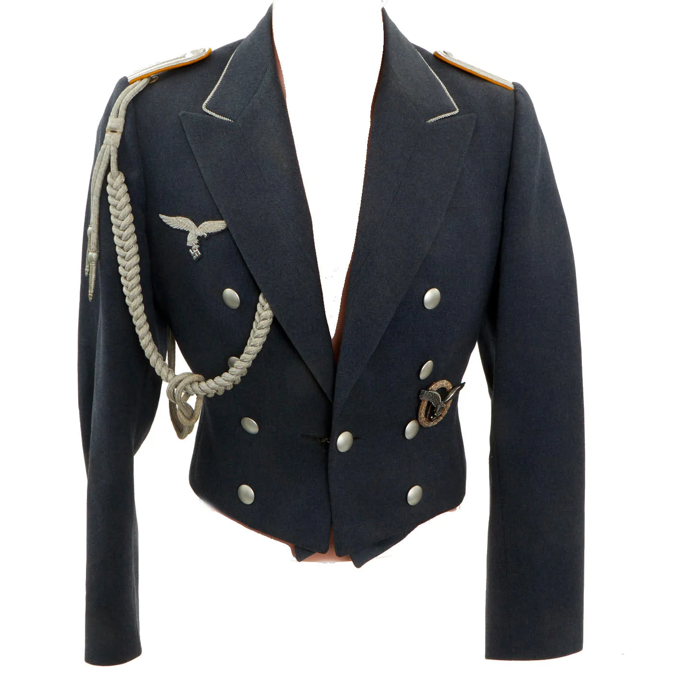 Original German WWII Luftwaffe Named Leutnant Evening Gala Dress Uniform by Wilhelm Holters of Berlin