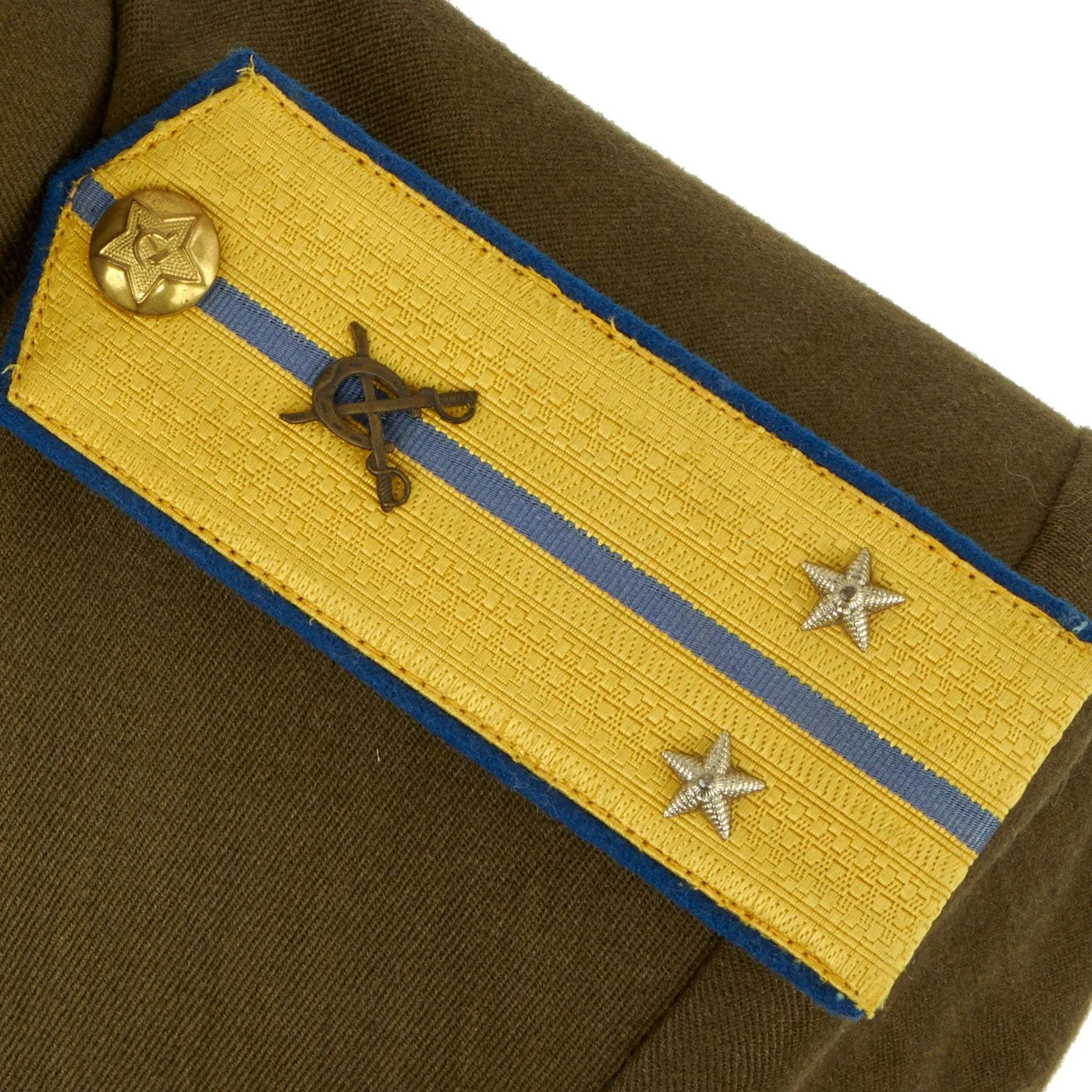 Original Soviet Russian WWII Era M-1943 Victory Parade Mundir Cavalry Lieutenant Uniform Tunic