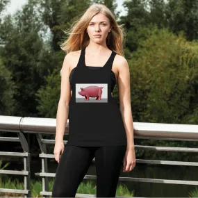 Pig Women's Loose Racerback Tank Top