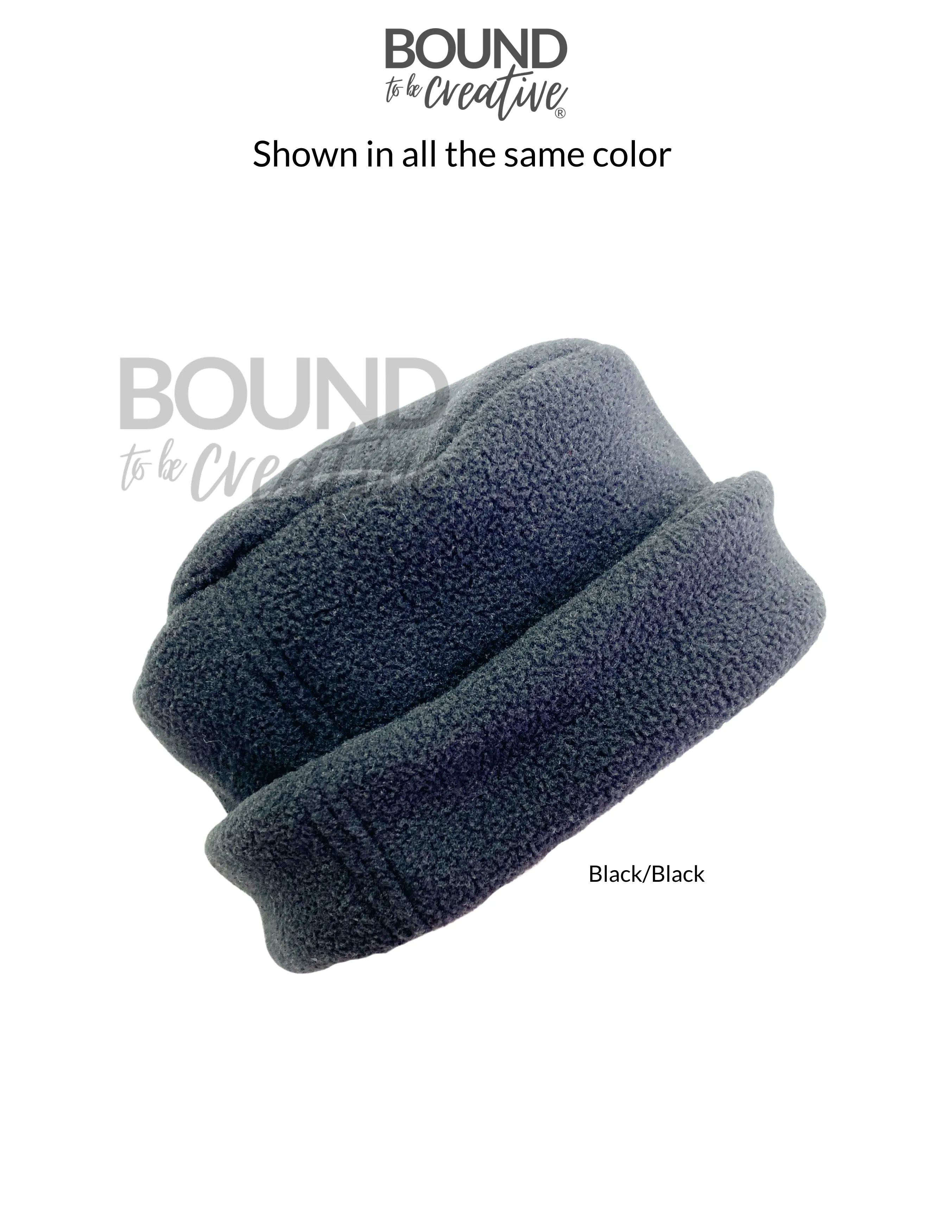 Pillbox Rolltop Fleece Hat for Women