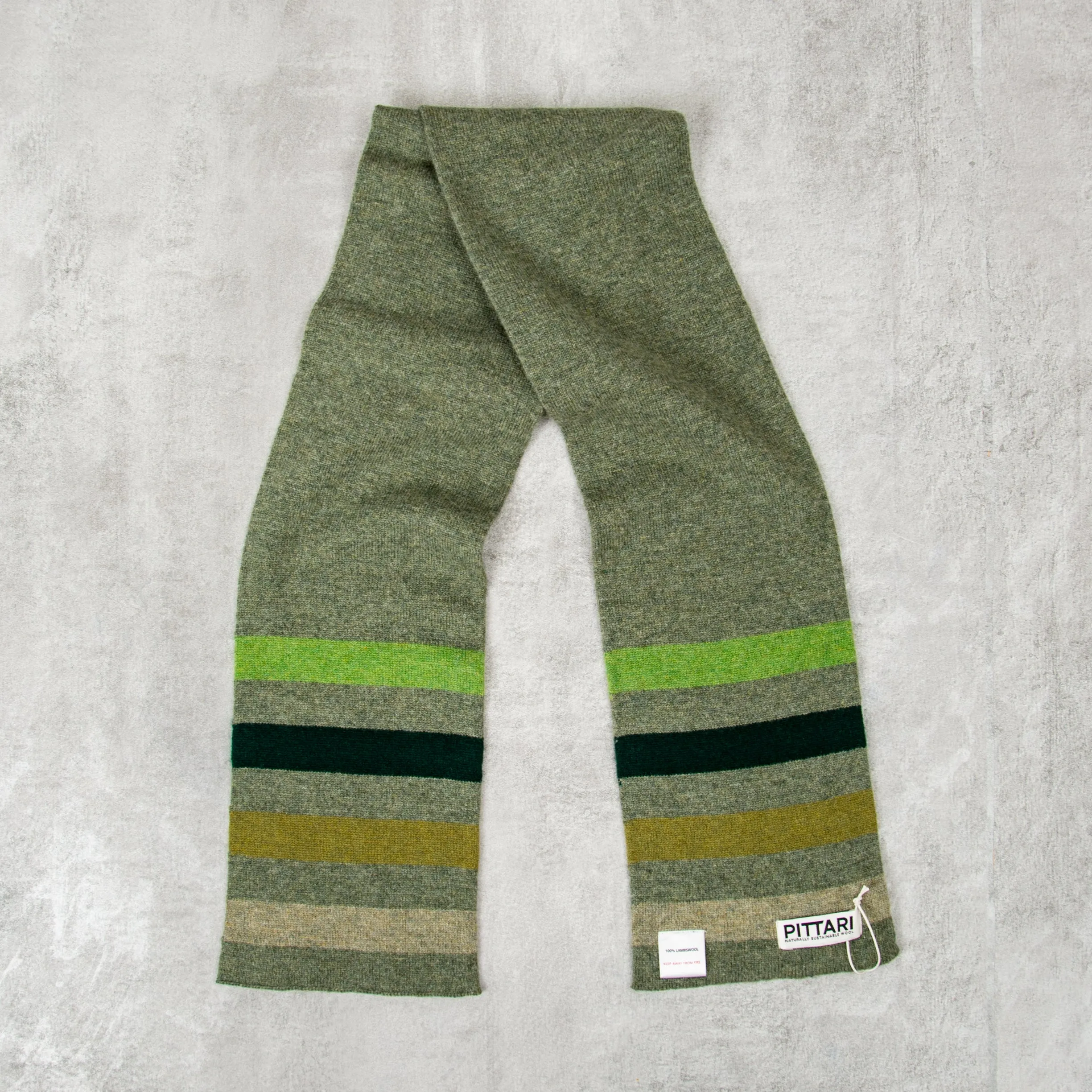 Pittari Lambswool Scarf - Option 06 Green