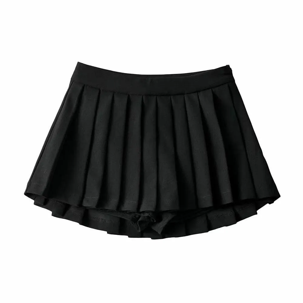 Pleated Mini Skirt