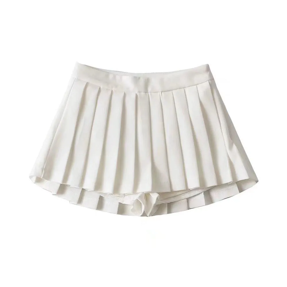 Pleated Mini Skirt