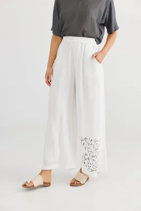 Positano Pants in White   C'Est La Vie