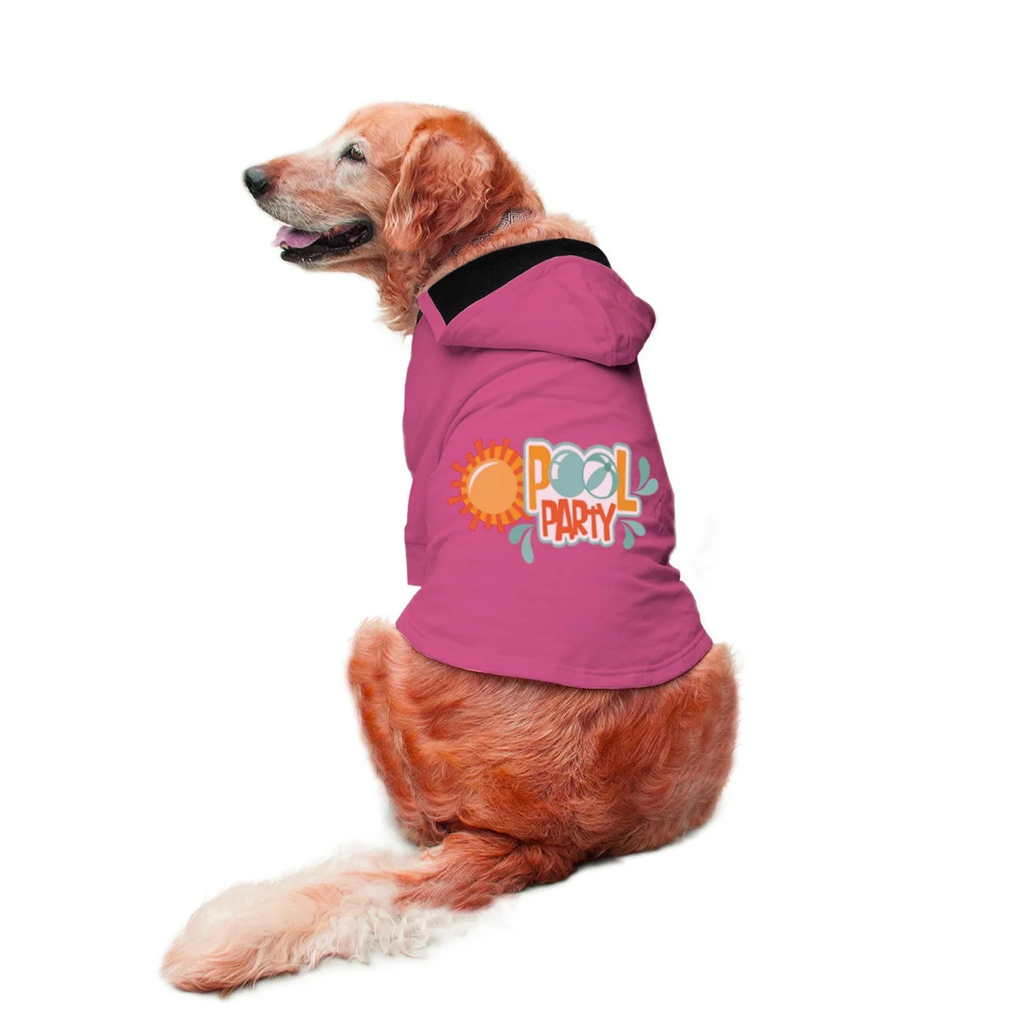 "Pool Party" Printed Dog Hoodie Jacket