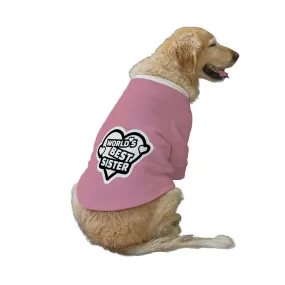 "World's Best Sister" Printed Dog Technical Jacket