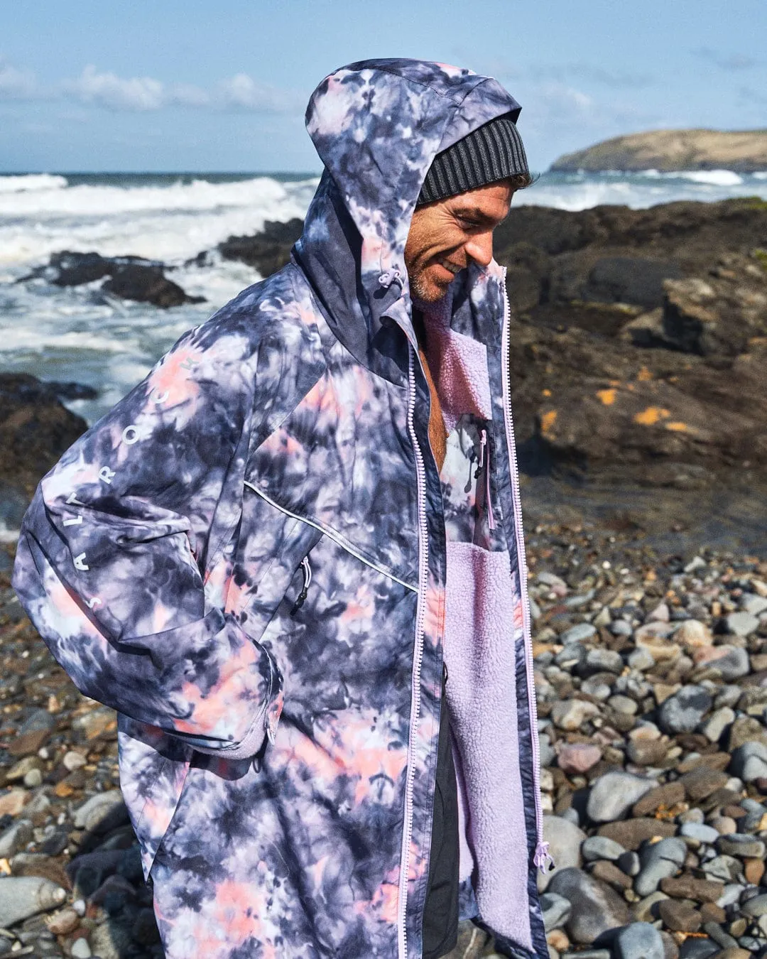 Recycled Changing Robe - Pink Tie Dye