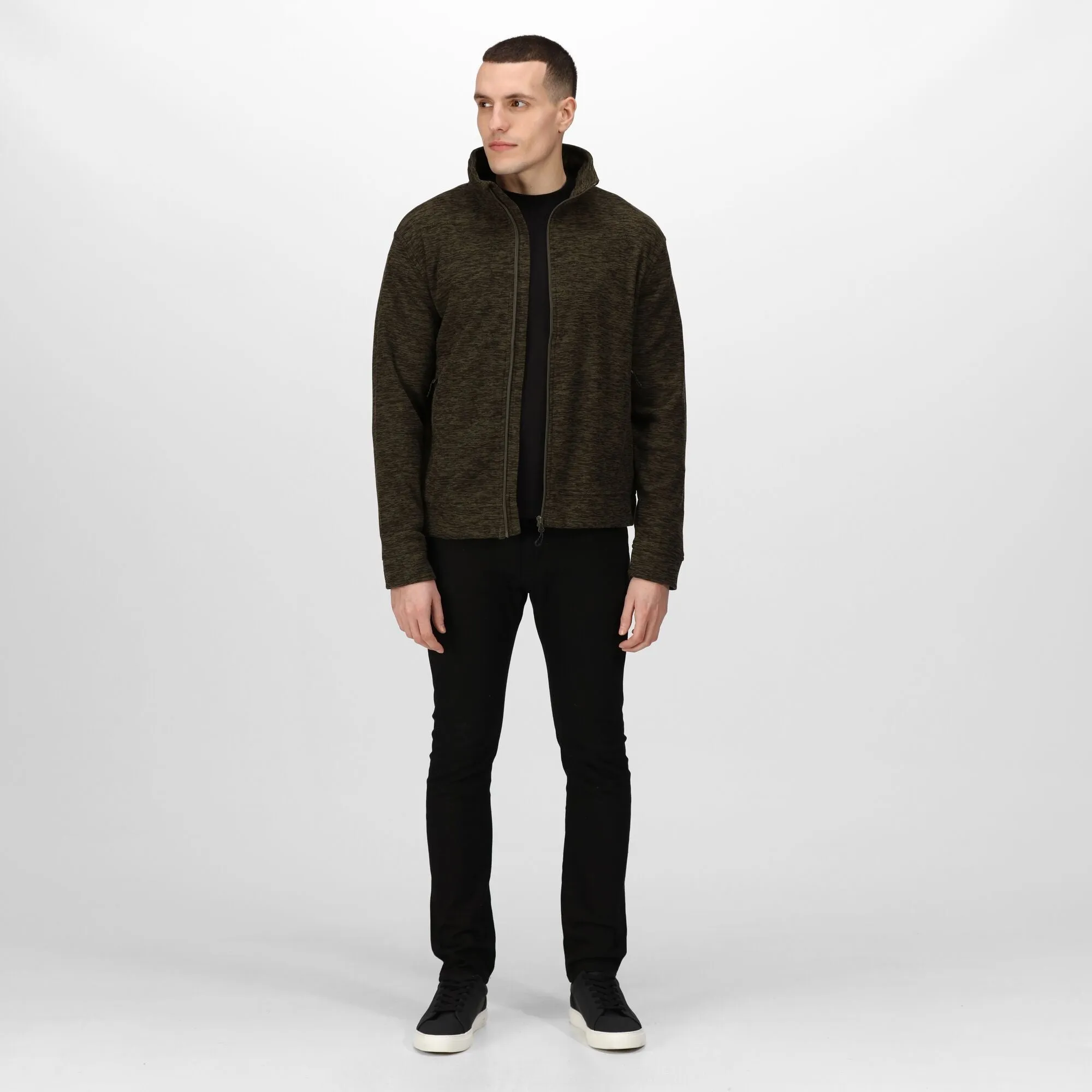 Regatta Mens Thornly Marl Knit Effect Fleece Jacket