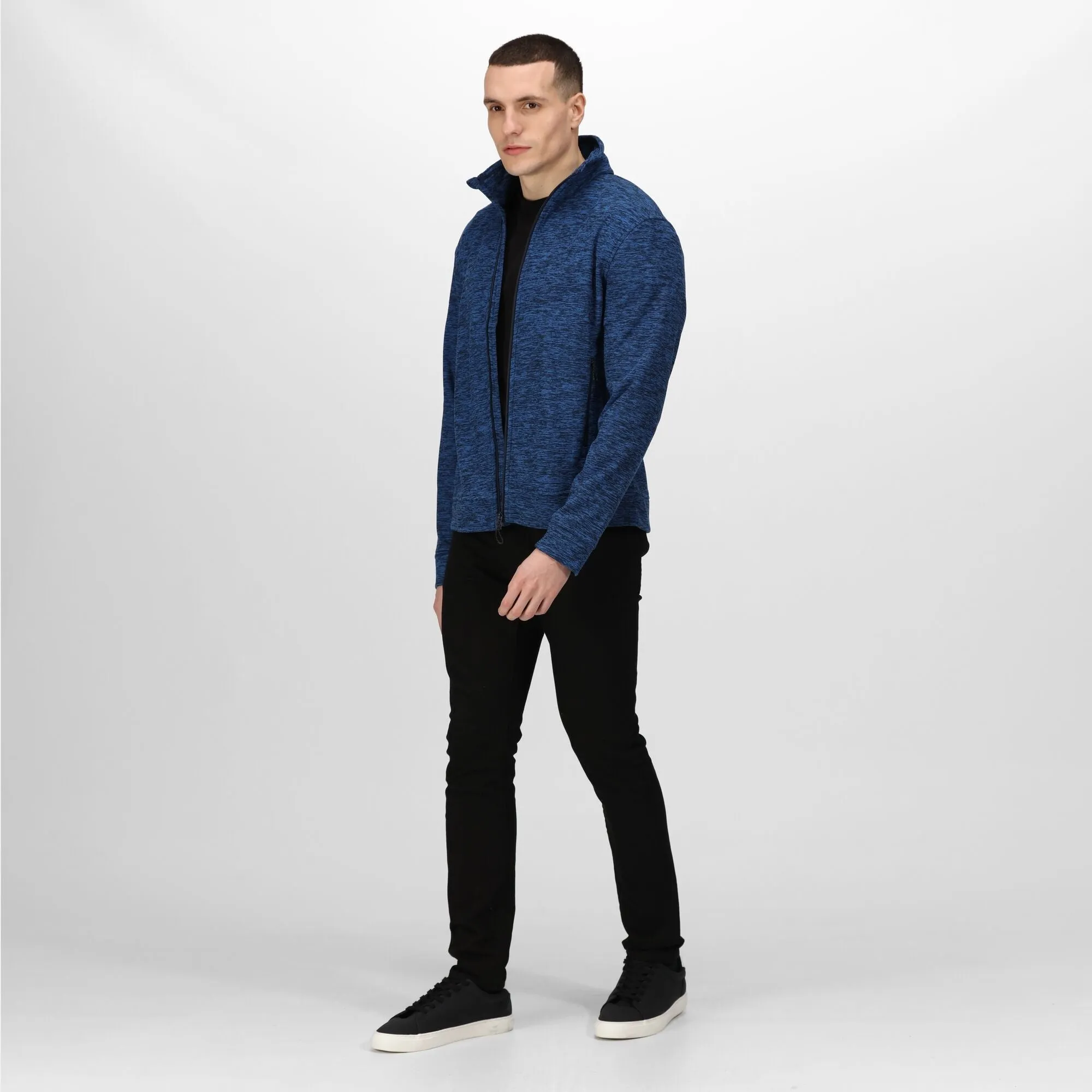 Regatta Mens Thornly Marl Knit Effect Fleece Jacket