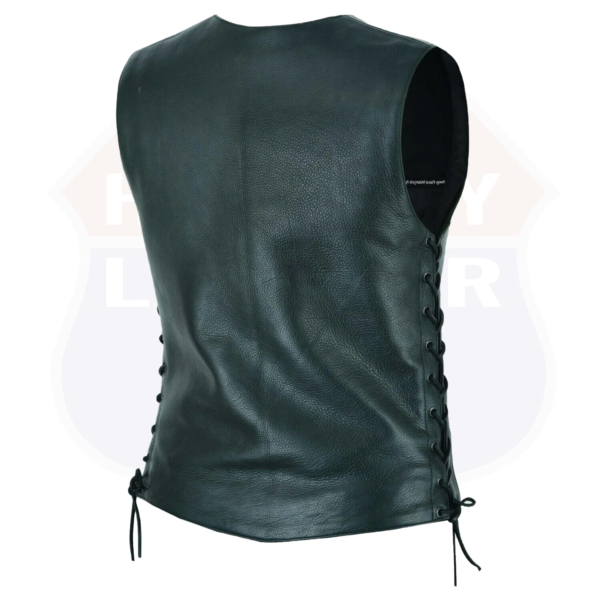 Rhinestone Leather - Women motorcycle vest Bling detail HL14659BLING