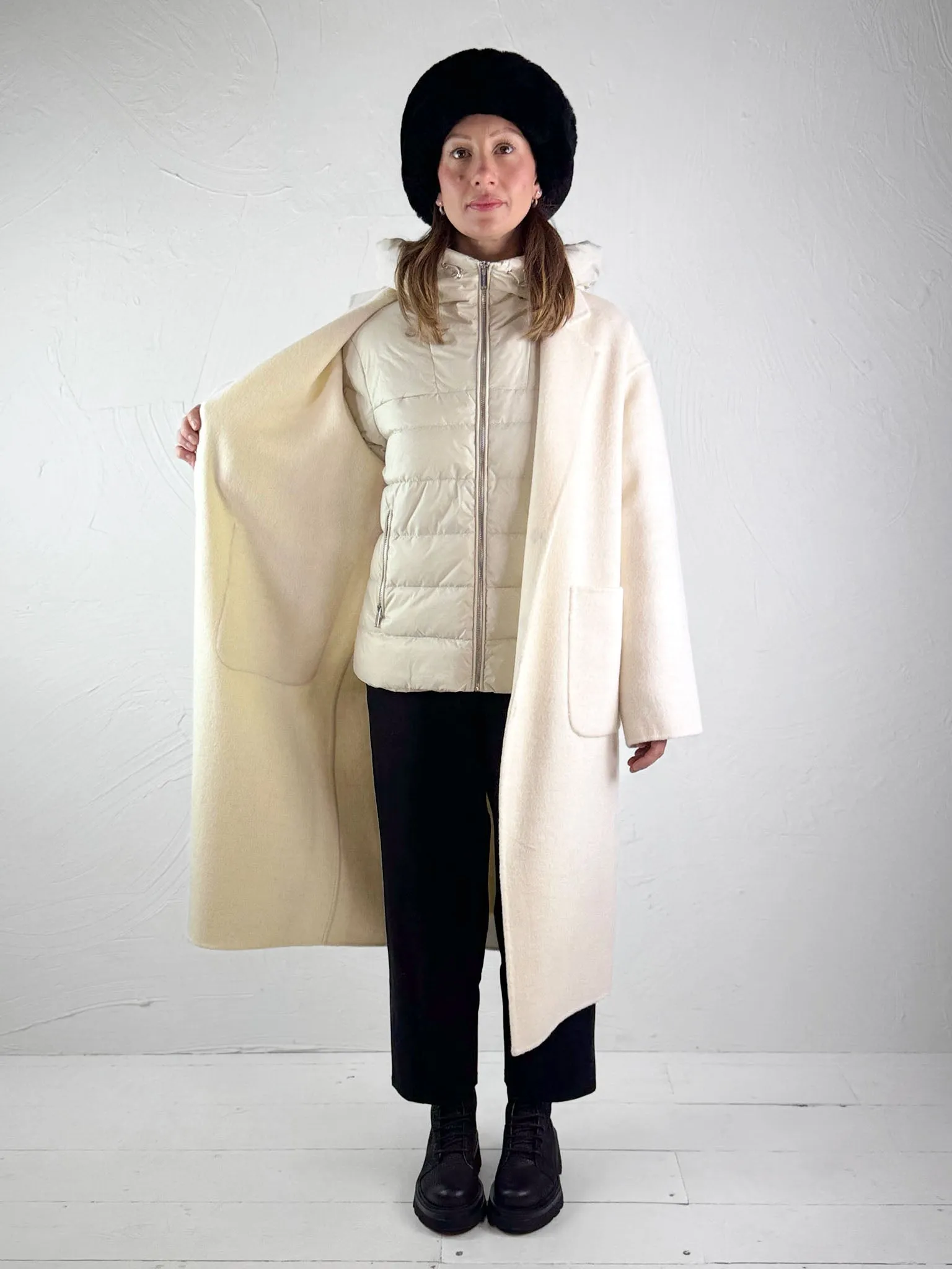 Rino   Pelle Two-in-One Coat Reni - Birch