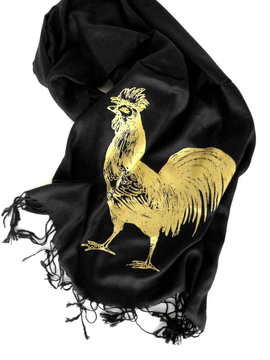 Royal Rooster Pashmina Scarf.