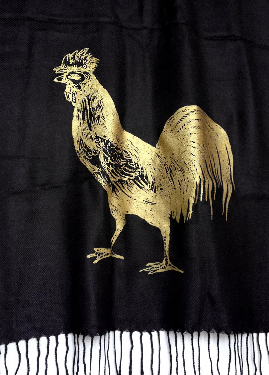 Royal Rooster Pashmina Scarf.