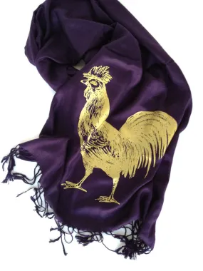 Royal Rooster Pashmina Scarf.