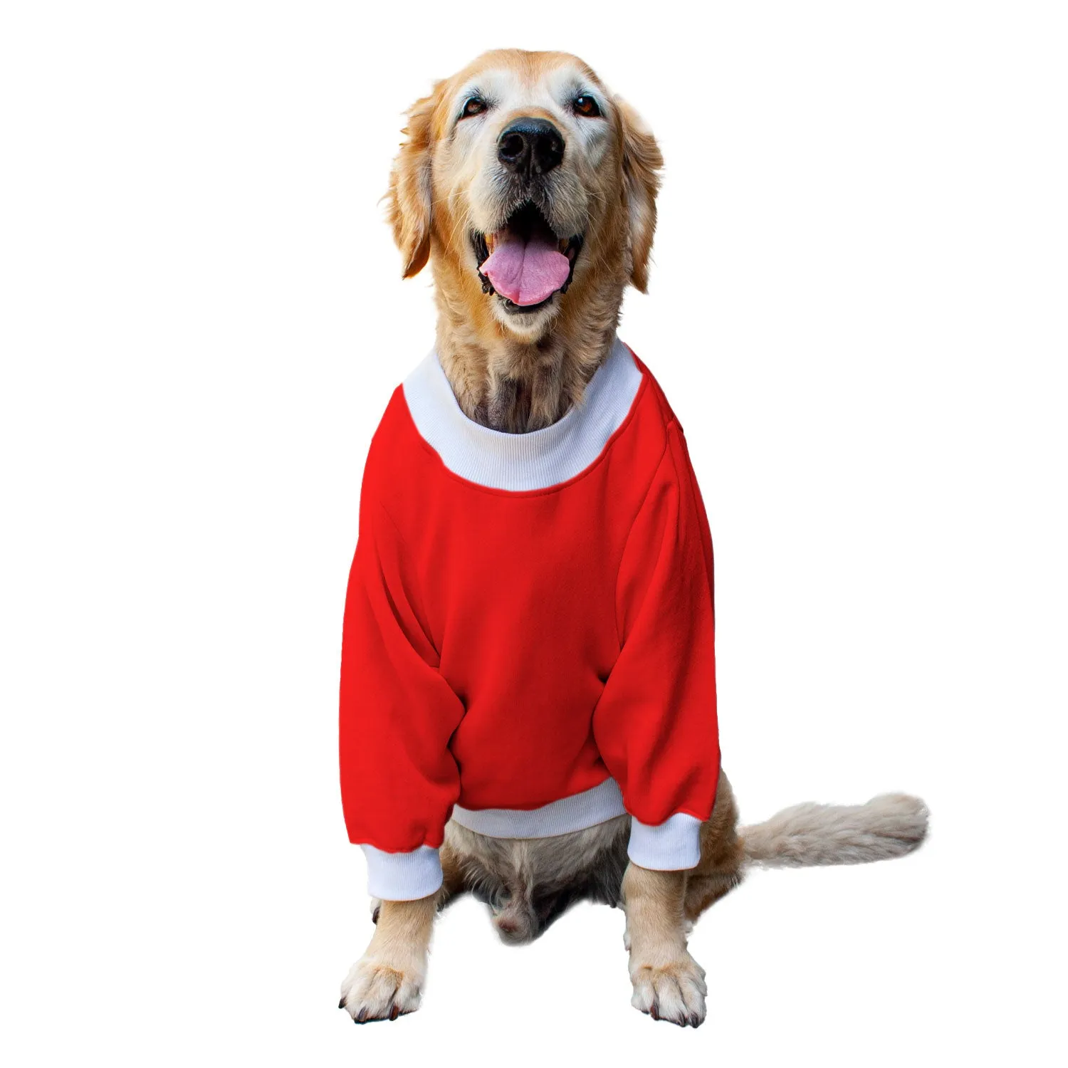 Ruse 'Basics' "Sleigh Squad" Printed Crew Neck Full Sleeve Sweatshirt For Dogs