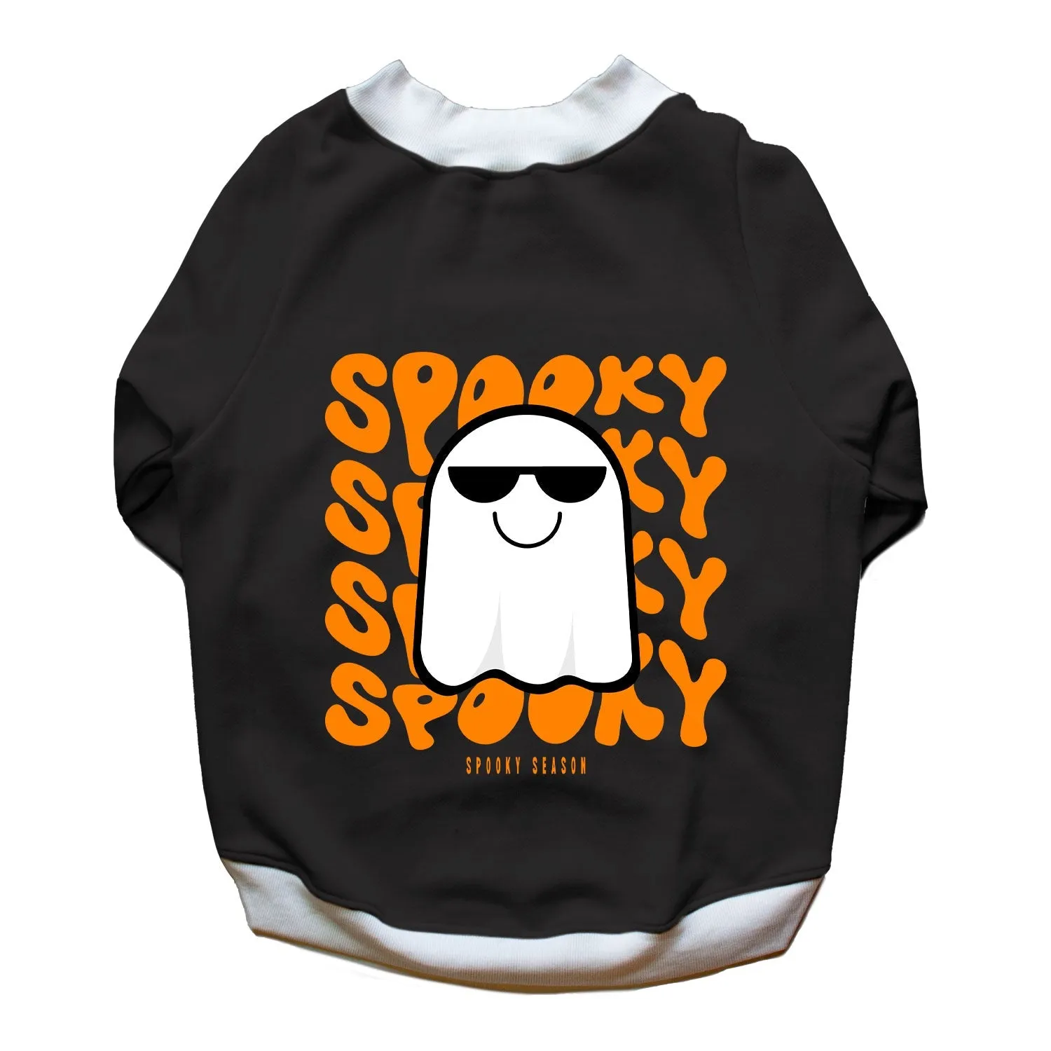 Ruse 'Basics' "Spooky Halloween" Printed Crew Neck Full Sleeve Sweatshirt For Dogs