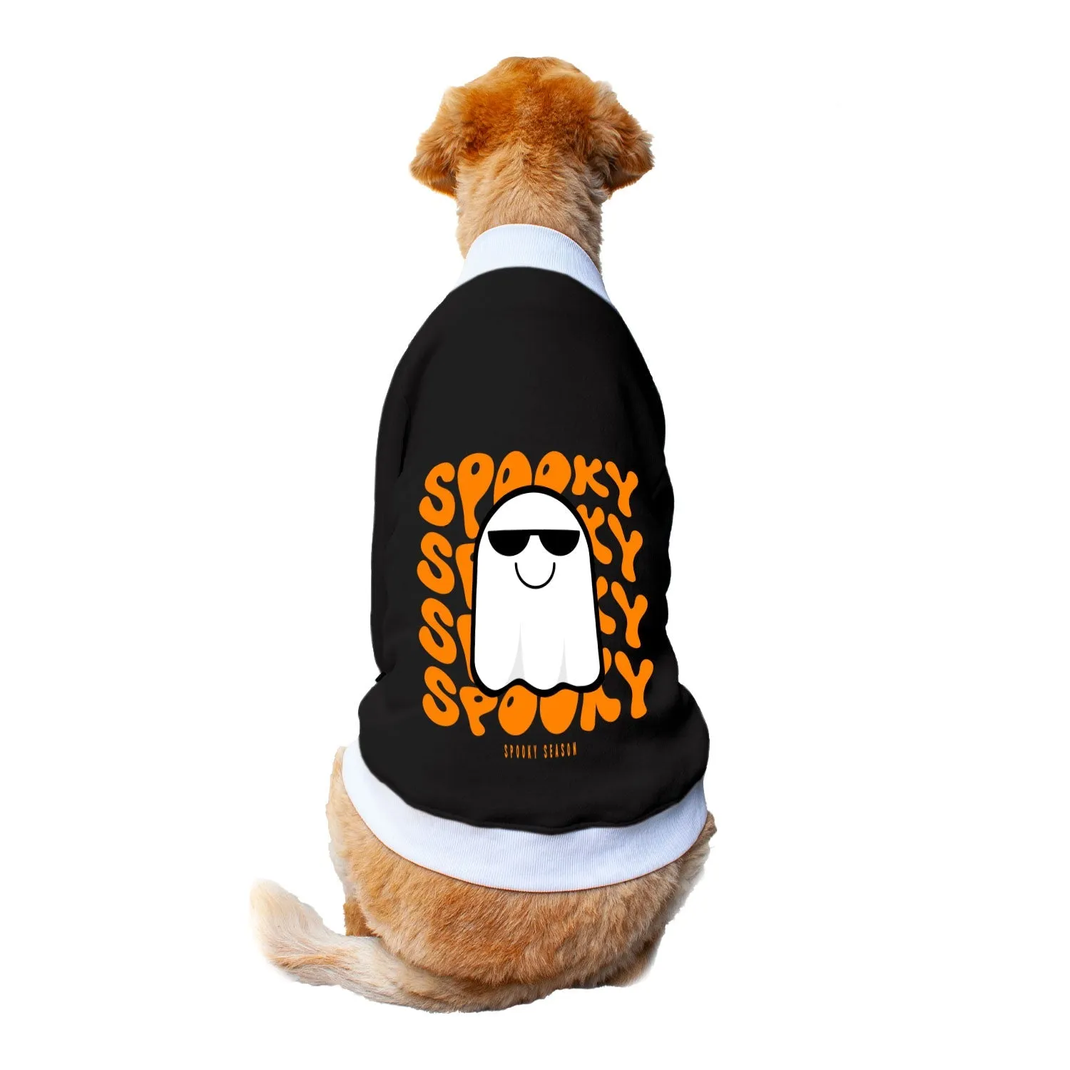 Ruse 'Basics' "Spooky Halloween" Printed Crew Neck Full Sleeve Sweatshirt For Dogs