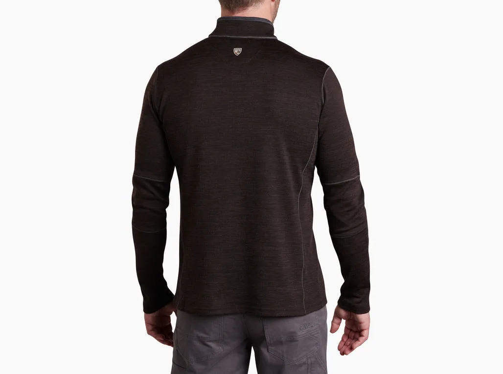 RYZER QUARTER ZIP - Black Coffee