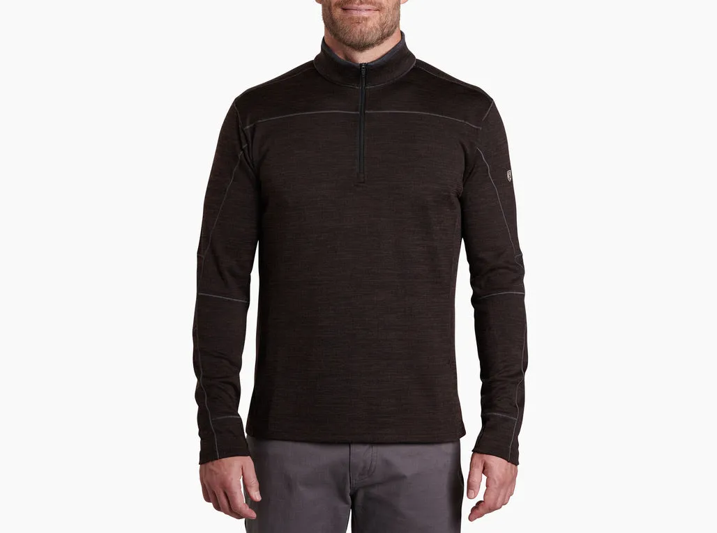 RYZER QUARTER ZIP - Black Coffee