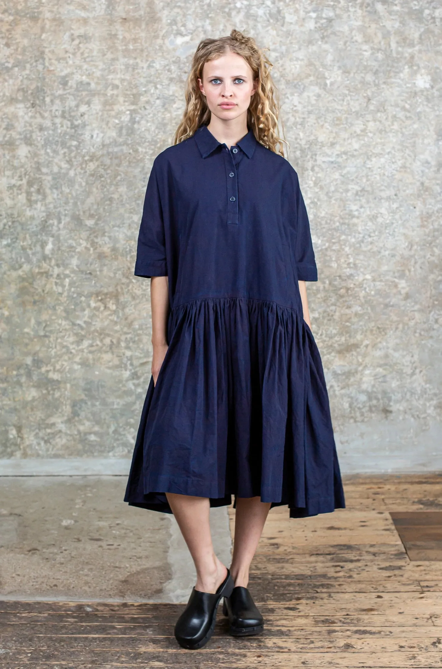 SAINT ROCH DRESS - MARGOT - INDIGO