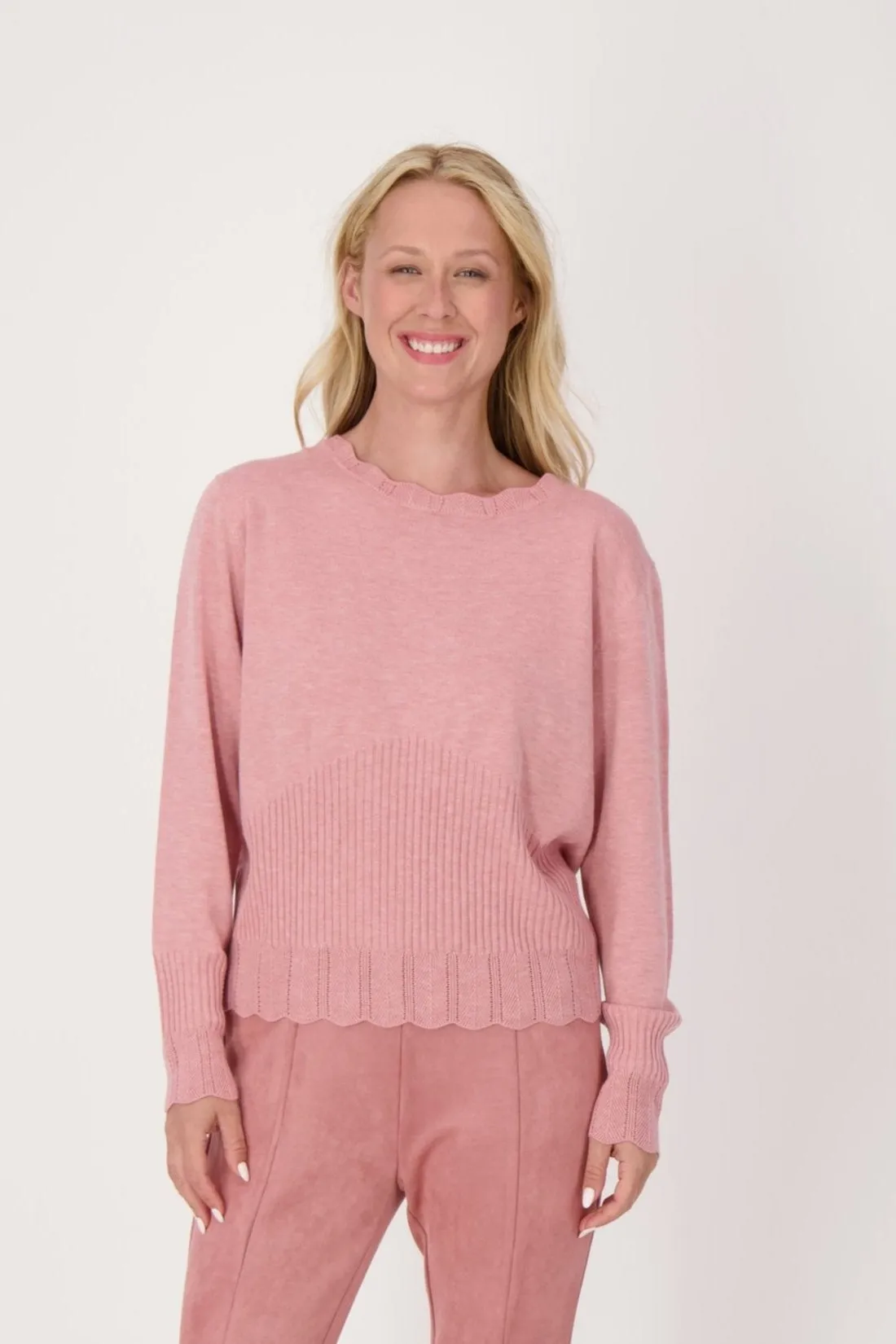 Scalloped Edge Sweater