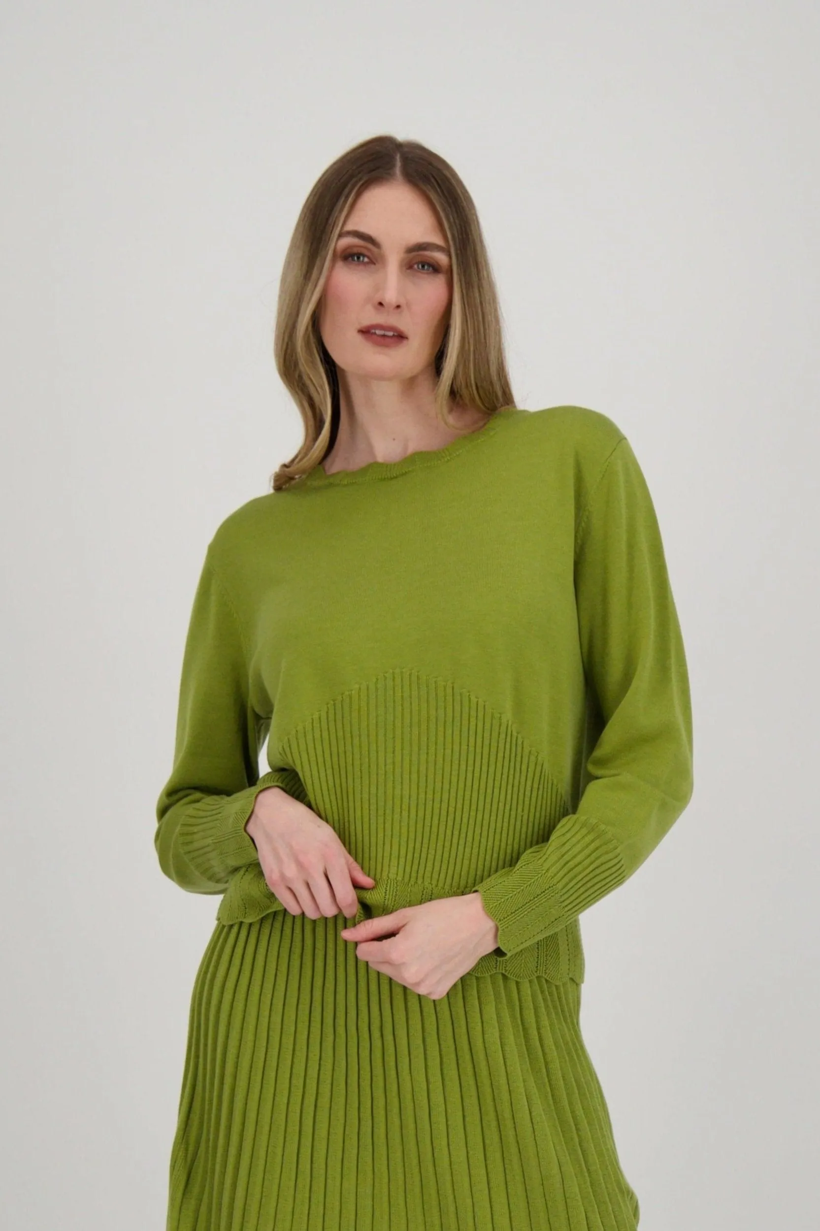 Scalloped Edge Sweater