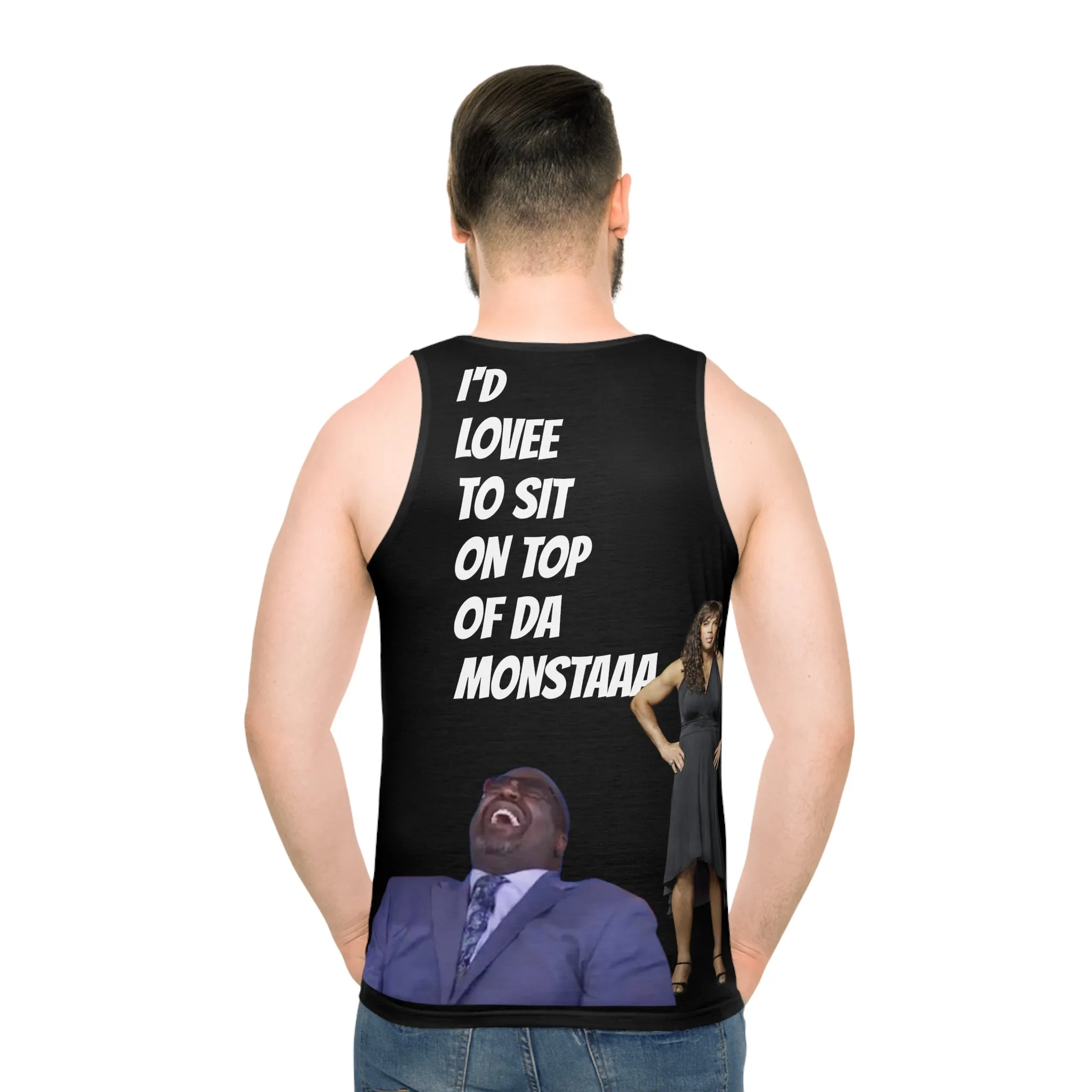 Shaqtin a Fool Unisex Tank Top (AOP)