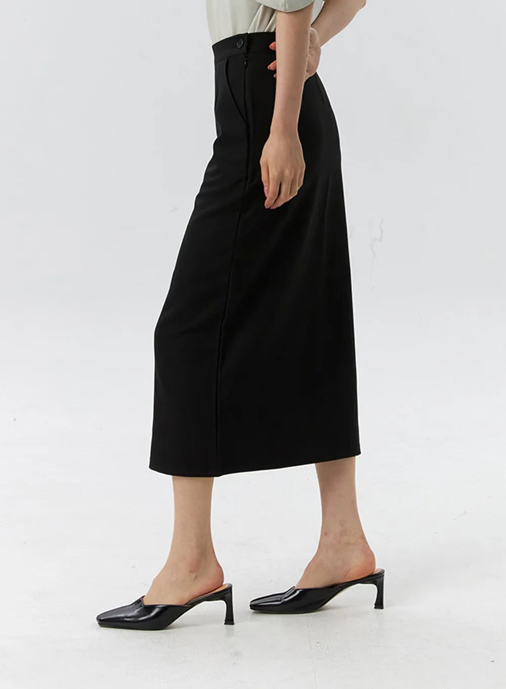 Side Slit Maxi Skirt IL321