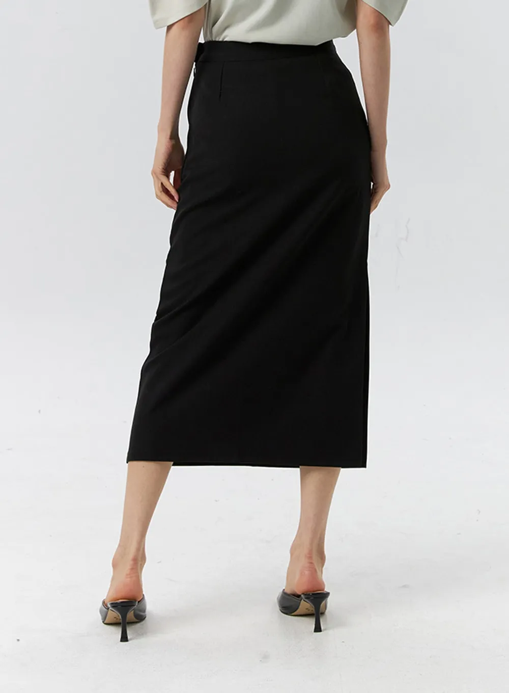 Side Slit Maxi Skirt IL321