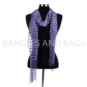 Simply Noelle Window Pane Scarf - Lite Purple