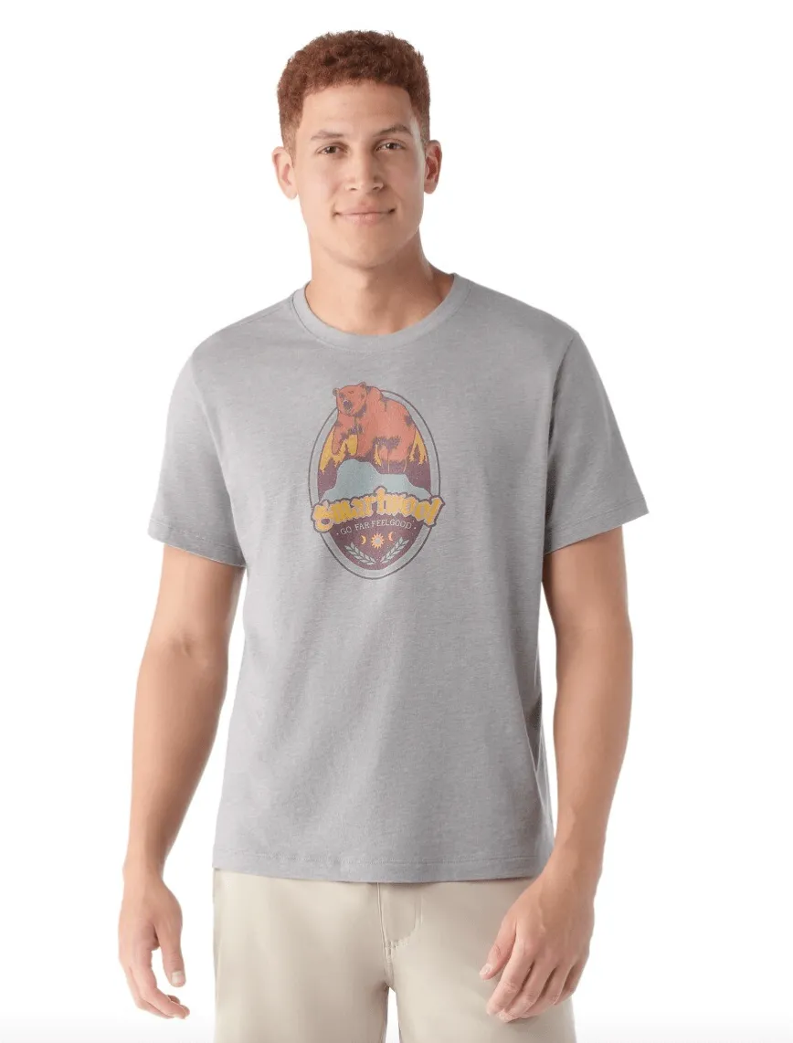 Smartwool Bear Attack Graphic Short Sleeve Tee Slim Fit